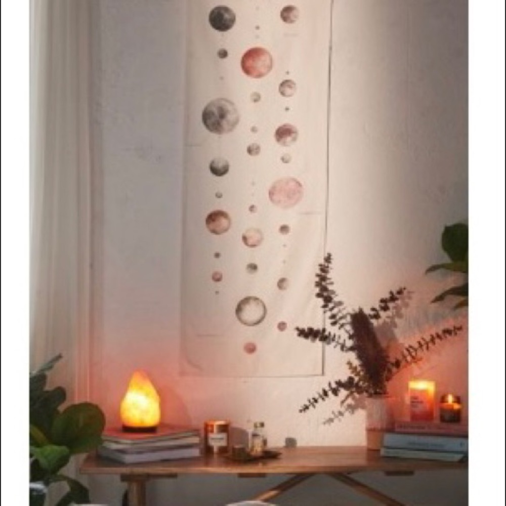 Watercolor lunar chart tapestry from urban outfitters